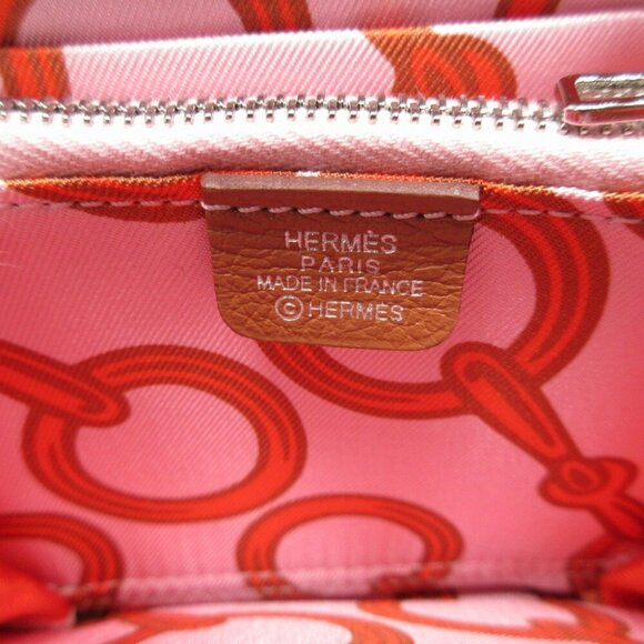 HERMES Azap Silkin Compact B Stamp Evercolor Gold Coin Case Wallet - Picture 9 of 9